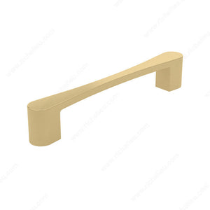 Richelieu BP7470128160 Modern Metal Pull - 7470, Satin Brass, 5 1/32 in, 5 21/32 in, 9/32 in