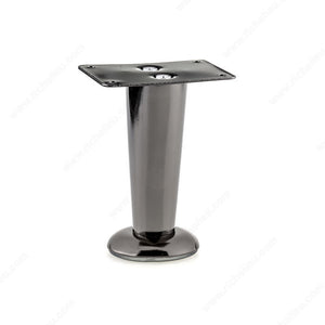 Richelieu 238120091 Contemporary Furniture Leg, Black Nickel