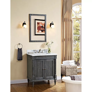 Fairmont Designs Rustic Chic 30" Vanity for 1-1/4" Top - Silvered Oak