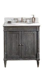 Fairmont Designs Rustic Chic 30" Vanity for 1-1/4" Top - Silvered Oak