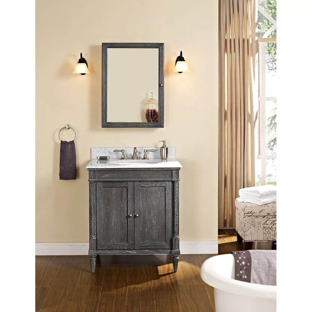 Fairmont Designs Rustic Chic 30" Vanity for 1-1/4" Top - Silvered Oak