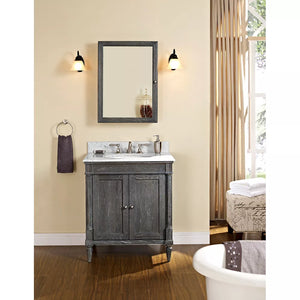 Fairmont Designs Rustic Chic 30" Vanity for 1-1/4" Top - Silvered Oak