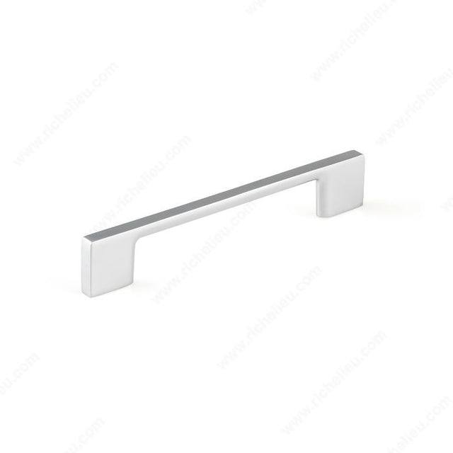 Richelieu BP816032174 Modern Metal Pull - 8160, Matte Chrome, 1 1/4 in, 2 1/4 in, 5/16 in, 8/32 in x 25 mm (included)
