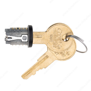 Compx Locks TLLP300K100 Lock Cores, Black, Keyed Alike #100