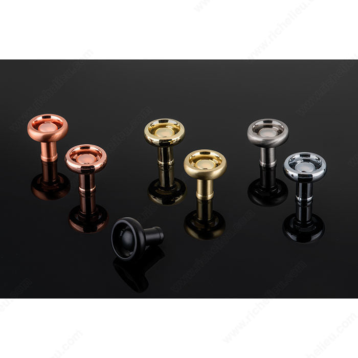 Richelieu BP220936140 Eclectic Aluminum Knob - 2209, Chrome