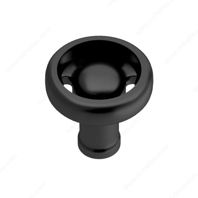 Richelieu BP220936900 Eclectic Aluminum Knob - 2209, Matte Black