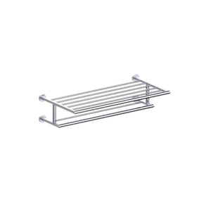 Kartners 144444 Oslo Towel Shelf With Double Towel Bar 24"