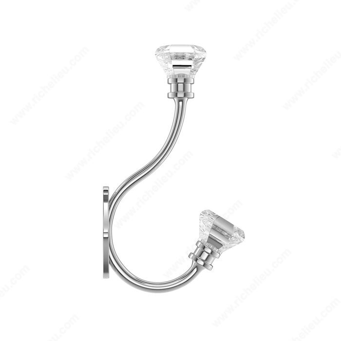 Richelieu NH129414001 Modern Metal and Acrylic Hook - 1294