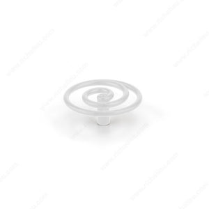 Richelieu PO2066Z50E229 Contemporary Metal Knob - PO2066Z, Matte White