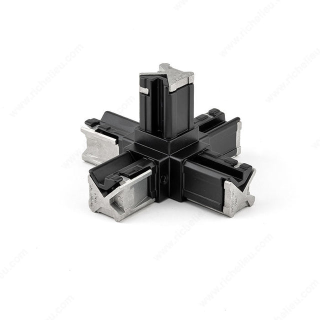 Richelieu 602552900 5-Way Visible Connector - Liberta 25, Matte Black