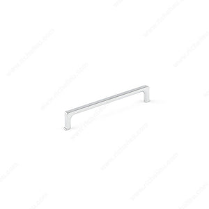Richelieu MN2461Z160G104 Contemporary Metal Pull - MN2461Z, Chrome / Bright Chromium Plated, 6 5/16 in, 6 27/32 in