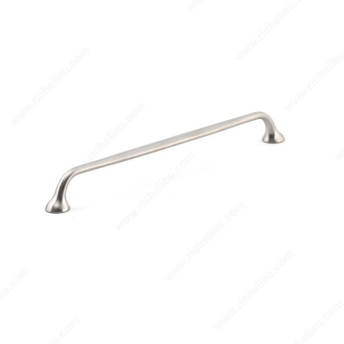 Richelieu MN817Z230G115 Contemporary Metal Pull - MN817Z, Brushed Nickel / Bright Satin Nickel