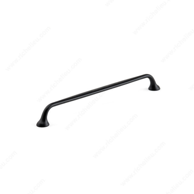 Richelieu MN817Z230E228 Contemporary Metal Pull - MN817Z, Matte Black