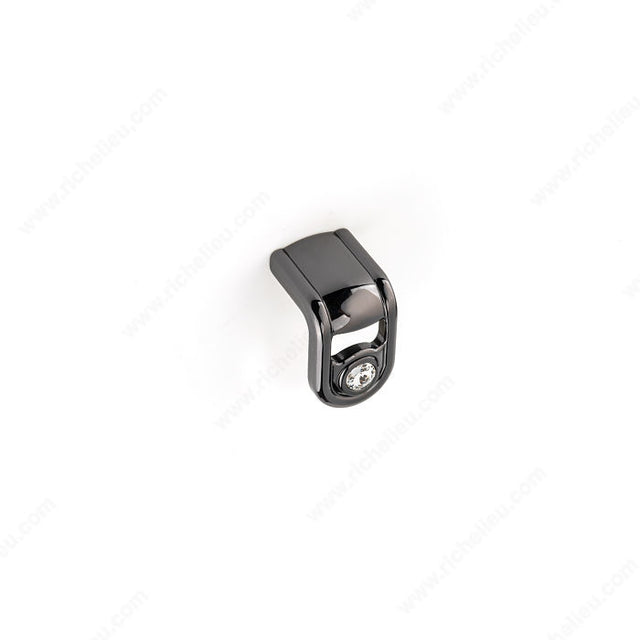 Richelieu PO2057Z37G139 Contemporary Metal and Swarovski Crystal Knob - PO2057Z, Old Silver / Transparent Swarovski® Crystal