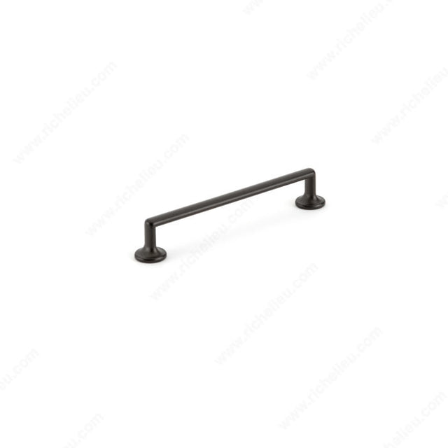 Richelieu MN682Z64E221 Contemporary Metal Pull - MN682Z, Verona Graphite / Matte Metalized Bronze, 2 17/32 in, 3 5/16 in