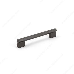 Richelieu MN2487Z96E237 Contemporary Metal Pull - MN2487Z, Verona Graphite / Matte Metalized Bronze, 3 25/32 in, 4 31/32 in