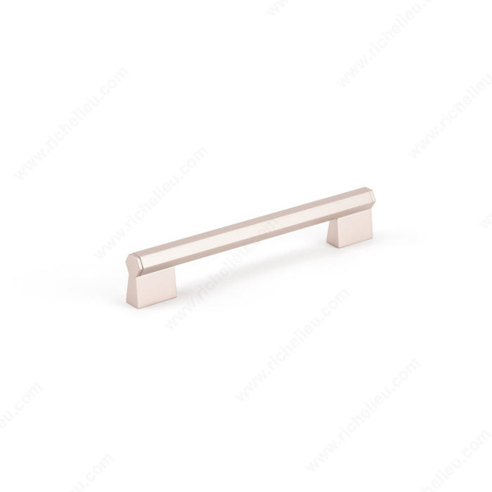 Richelieu MN2487Z96E438 Contemporary Metal Pull - MN2487Z, Anodized Rose Nickel, 3 25/32 in, 4 31/32 in