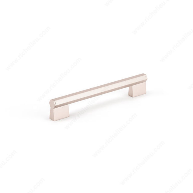 Richelieu MN2487Z96E438 Contemporary Metal Pull - MN2487Z, Anodized Rose Nickel, 3 25/32 in, 4 31/32 in