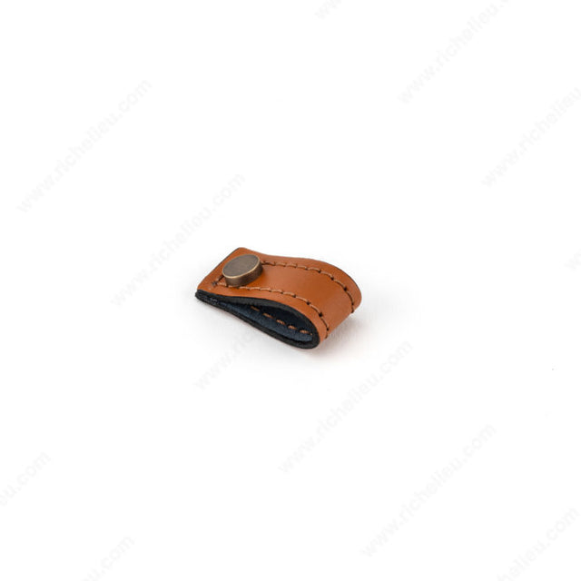 Richelieu CI232U38U203 Contemporary Leather Pull - CI232U, Matte Shaded Bronze / Caramel, 23/32 in, 1 1/2 in