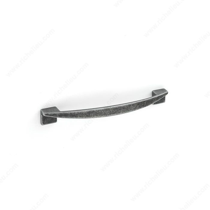 Richelieu MN905Z96G220 Contemporary Metal Pull - MN905Z, Shaded Pewter, 3 25/32 in, 5 1/32 in