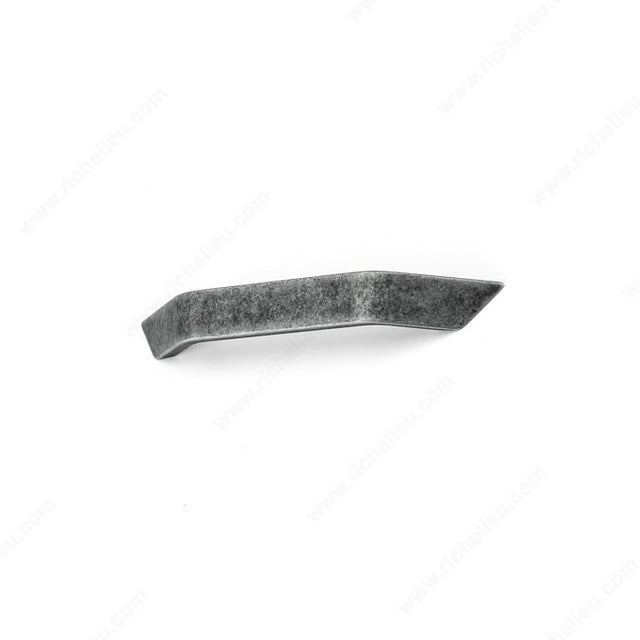 Richelieu MN1175Z96G220 Contemporary Metal Pull - MN1175Z, Shaded Pewter, 3 25/32 in, 5 1/2 in