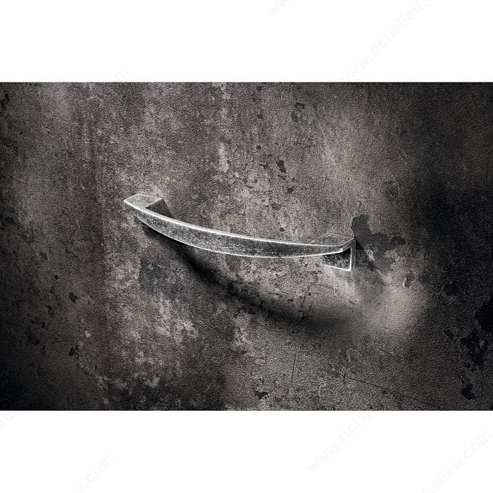 Richelieu MN905Z96G220 Contemporary Metal Pull - MN905Z, Shaded Pewter, 3 25/32 in, 5 1/32 in