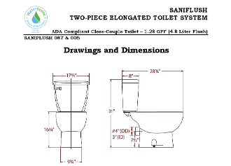 Saniflo Sanibest Pro Pump & White Elongated Toilet Kit