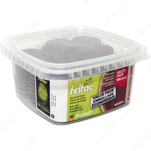 ECO FELTAC 93538PC ECO FELTAC® Black Felt Multipacks (Round)