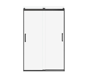 MAAX 135693-900-340-000 Revelation Square 44-47 x 70 ½-73 in. 8mm Bypass Shower Door for Alcove Installation with Clear glass in Matte Black