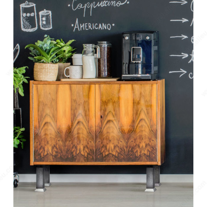 Richelieu 64134100AB90 Vintage Square Legs - 641, Rustic Brass, 3 15/16 in