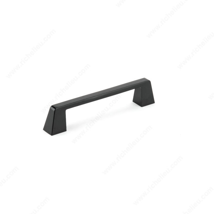 Richelieu BP7340128900 Modern Metal Pull - 7340, Matte Black, 5 1/32 in, 6 13/32 in