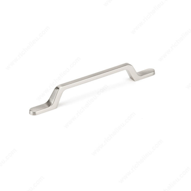 Richelieu BP52010128195 Modern Metal Pull - 52010, Brushed Nickel, 5 1/32 in, 7 5/8 in, 1/2 in
