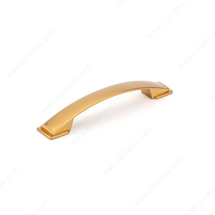 Richelieu BP83235160158 Transitional Metal Pull - 83235, Brushed Aurum Gold, 6 5/16 in, 7 11/16 in, 1 1/16 in