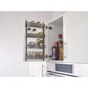 Richelieu 536508FOG Rev-A-Shelf metal Spice Rack, 7 7/8 in