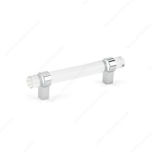 Richelieu BP02069614011 Modern Glass and Metal Pull - 0206