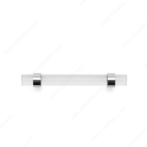 Richelieu BP02069614011 Modern Glass and Metal Pull - 0206