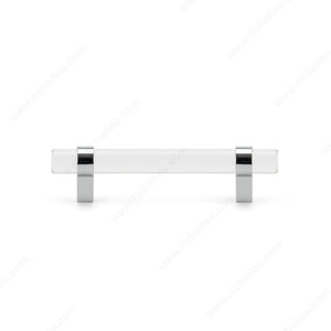Richelieu BP02069614011 Modern Glass and Metal Pull - 0206