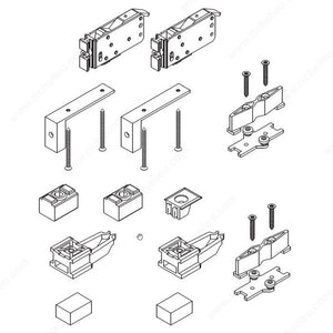 Hawa 893026075 EKU-Divido 80 H Hardware Set