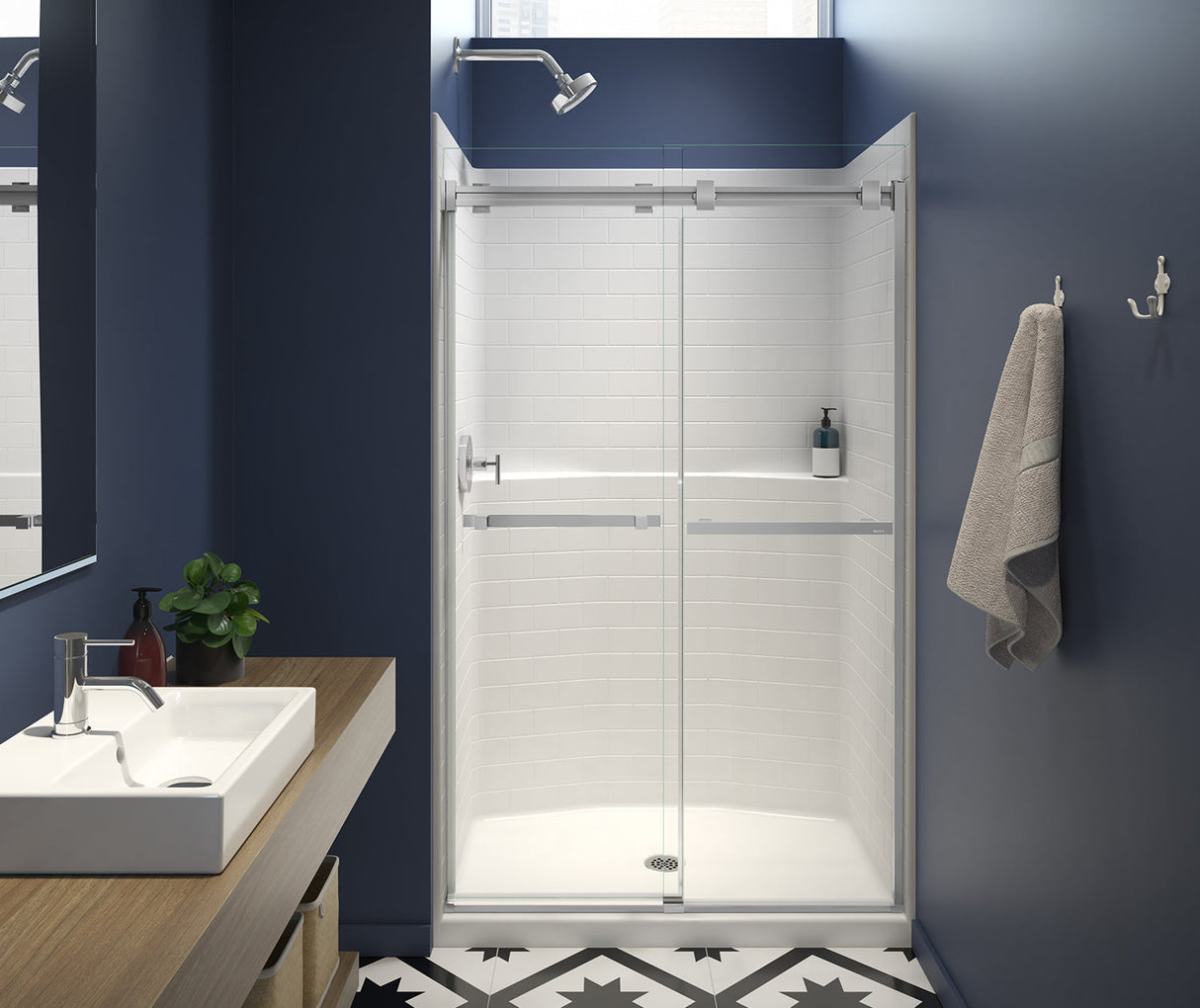 14834STT alcove shower PoshHaus