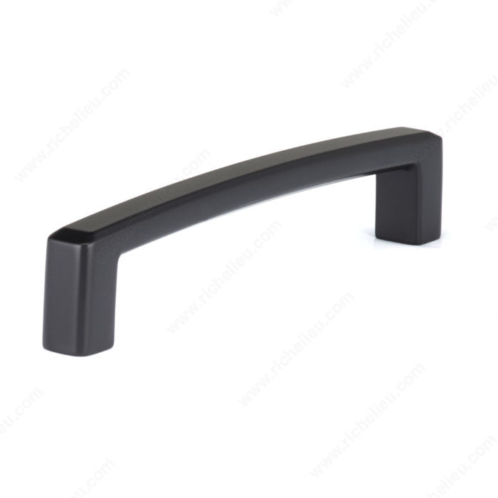 Richelieu BP8189128900 Modern Metal Pull - 8189, Matte Black, 5 1/32 in, 5 1/2 in