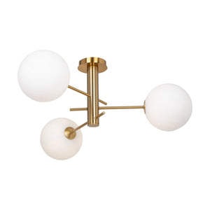 Aurelia Semi-Flush Mount Light - Brass