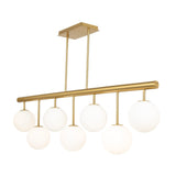 Aurelia Linear Chandelier - Brass / 48.00