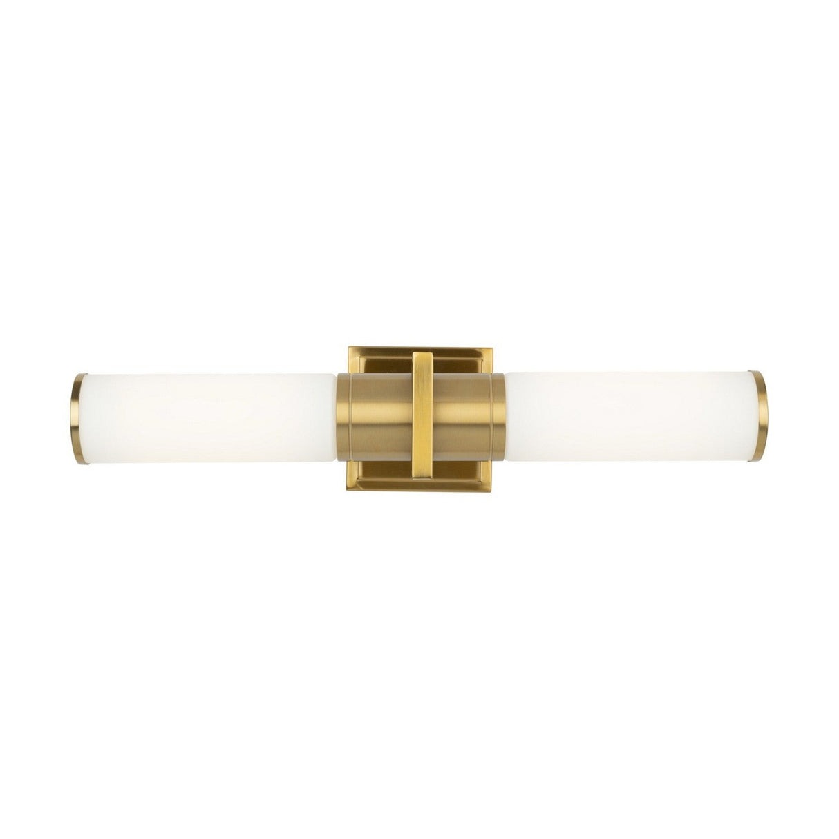 Positano Bathroom Vanity Light - Satin Brass / 20.80 / White