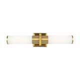 Positano Bathroom Vanity Light - Satin Brass / 20.80 / White