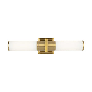 Positano Bathroom Vanity Light - Satin Brass / 20.80 / White