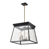 Lucian Chandelier - Black and Brushed Brass / 18.00