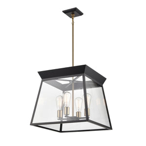 Lucian Chandelier - Black and Brushed Brass / 18.00
