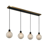 Gem Linear Chandelier - Glossy White