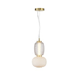 Cyra Double Pendant - Brass