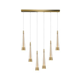 Sunnyvale Linear Multi Light Pendant - Brass